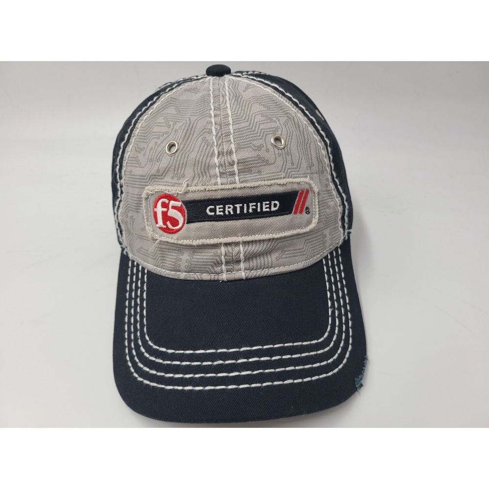F5 Certified Distressed Strapback Adjustable Hat Cap Expert Men Women Gray Black